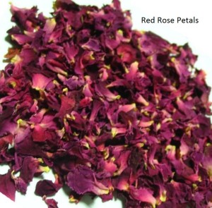 Red Rose Petals. Rosa canina. Dried.