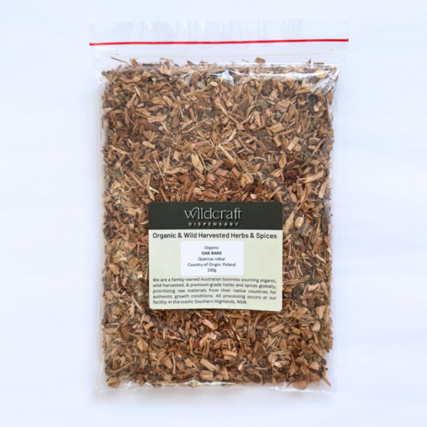 OAK BARK ORGANIC 100g Quercus robur